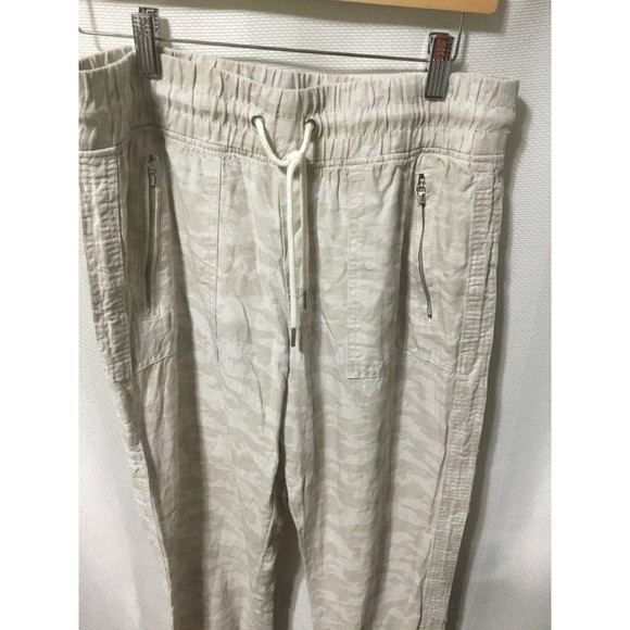 Athleta Cabo Tide 100% Linen Jogger Size 8 NWOT - Picture 2 of 9